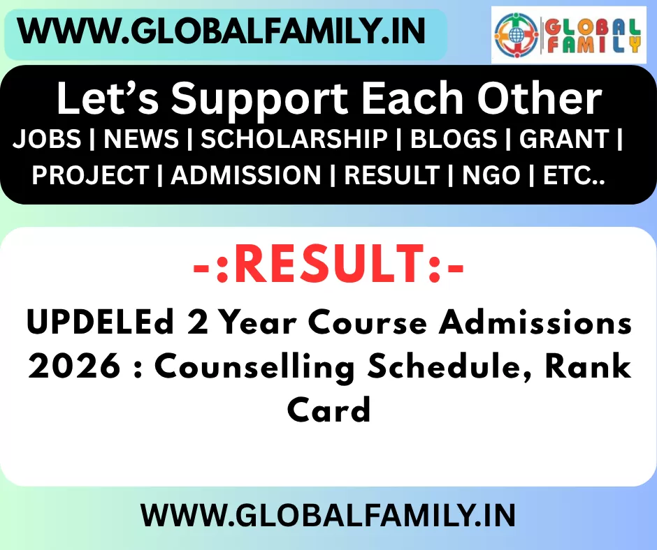 UPDELEd 2 Year Course Admissions 2026 : Counsellin