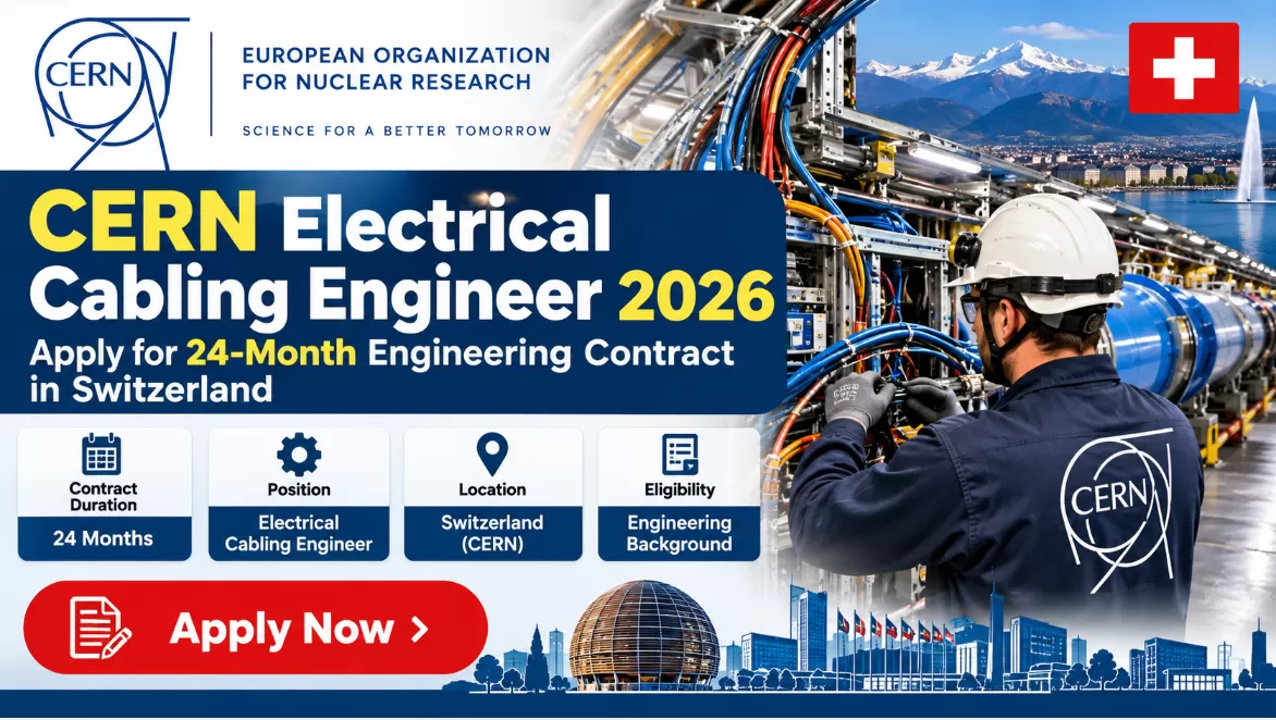 CERN Electrical Cabling Engineer 2026: Apply for 24-Month Engineering Contract in Switzerland