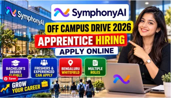 SymphonyAI Off Campus Drive 2026: Apprentice Hiring – Apply Online